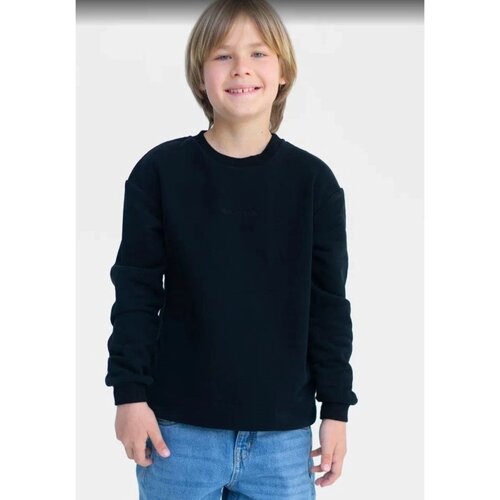 Свитшот для мальчика, цвет черный, рост 134 см