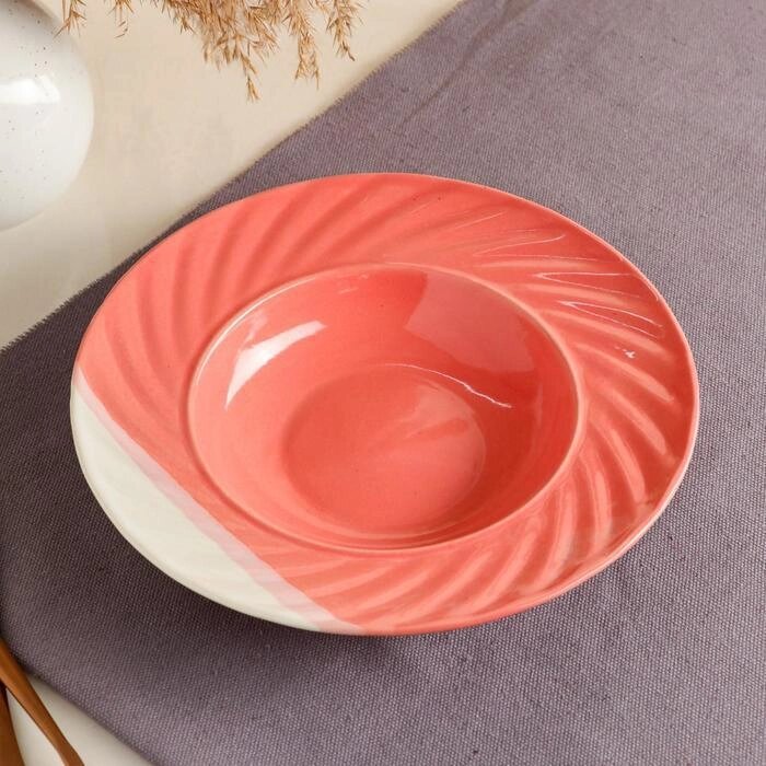 Тарелка для пасты "Фламинго", 22 см от компании Интернет-гипермаркет «MALL24» - фото 1