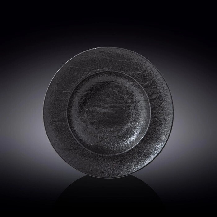 Тарелка глубокая, цвет черный сланец, d=25.5 см, 350 мл от компании Интернет-гипермаркет «MALL24» - фото 1