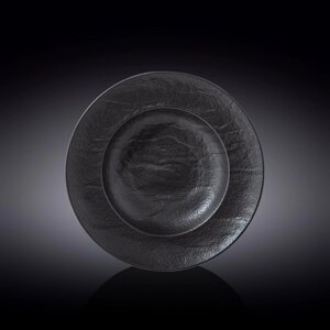 Тарелка глубокая, цвет черный сланец, d=25.5 см, 350 мл