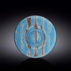 Тарелка глубокая Scratch, цвет голубой, d=25.5 см, 1.5 л
