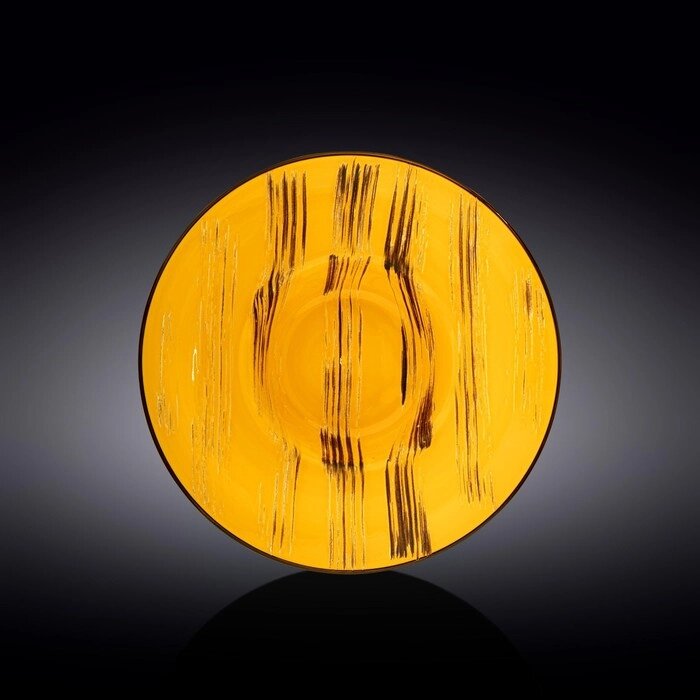 Тарелка глубокая Scratch, цвет жёлтый, d=25.5 см, 1.5 л от компании Интернет-гипермаркет «MALL24» - фото 1