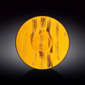 Тарелка глубокая Scratch, цвет жёлтый, d=27 см, 250 мл