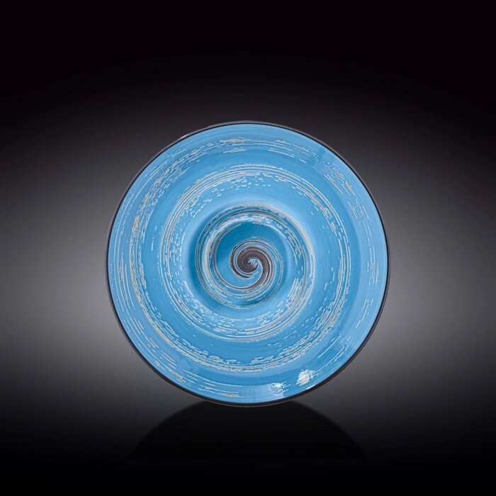 Тарелка глубокая Spiral, цвет голубой, d=24 см, 200 мл от компании Интернет-гипермаркет «MALL24» - фото 1