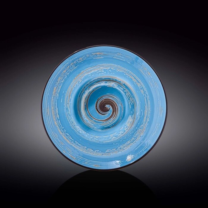 Тарелка глубокая Spiral, цвет голубой, d=25.5 см, 1.5 л от компании Интернет-гипермаркет «MALL24» - фото 1