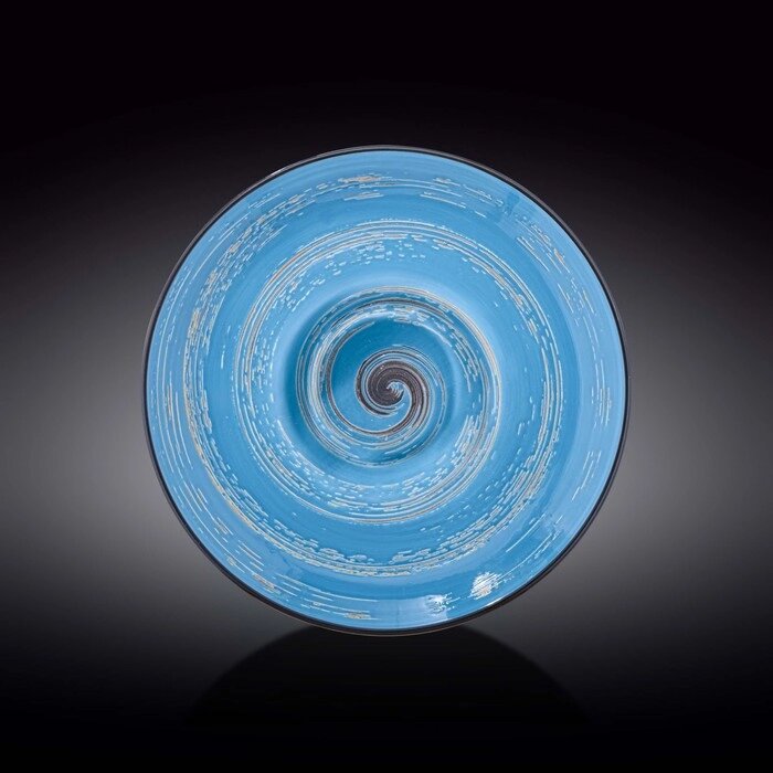 Тарелка глубокая Spiral, цвет голубой, d=27 см, 250 мл от компании Интернет-гипермаркет «MALL24» - фото 1