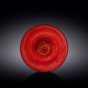 Тарелка глубокая Spiral, цвет красный, d=22.5 см, 1.1 л