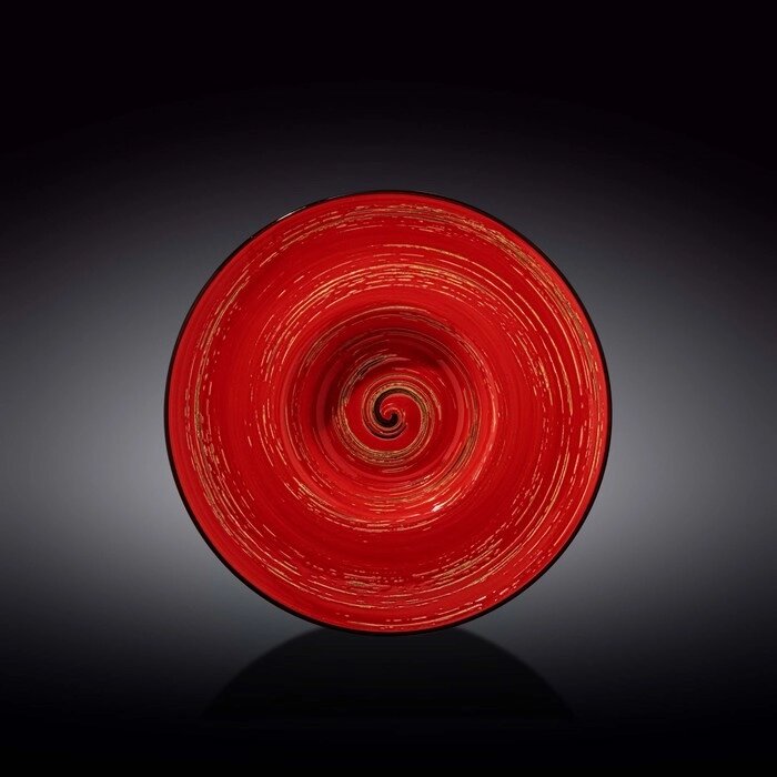 Тарелка глубокая Spiral, цвет красный, d=24 см, 200 мл от компании Интернет-гипермаркет «MALL24» - фото 1