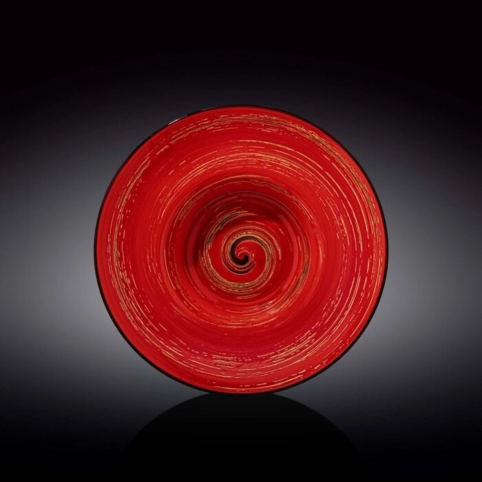 Тарелка глубокая Spiral, цвет красный, d=25.5 см, 1.5 л от компании Интернет-гипермаркет «MALL24» - фото 1