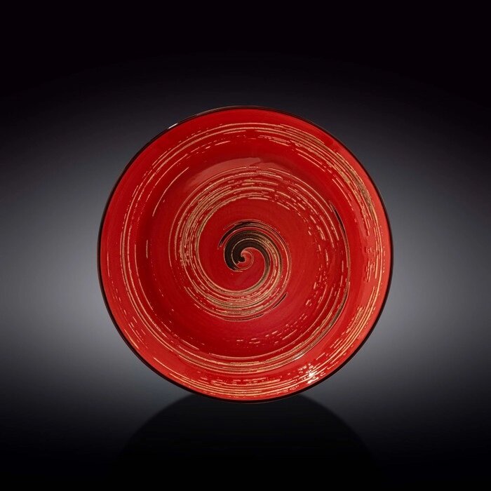 Тарелка глубокая Spiral, цвет красный, d=25.5 см, 350 мл от компании Интернет-гипермаркет «MALL24» - фото 1