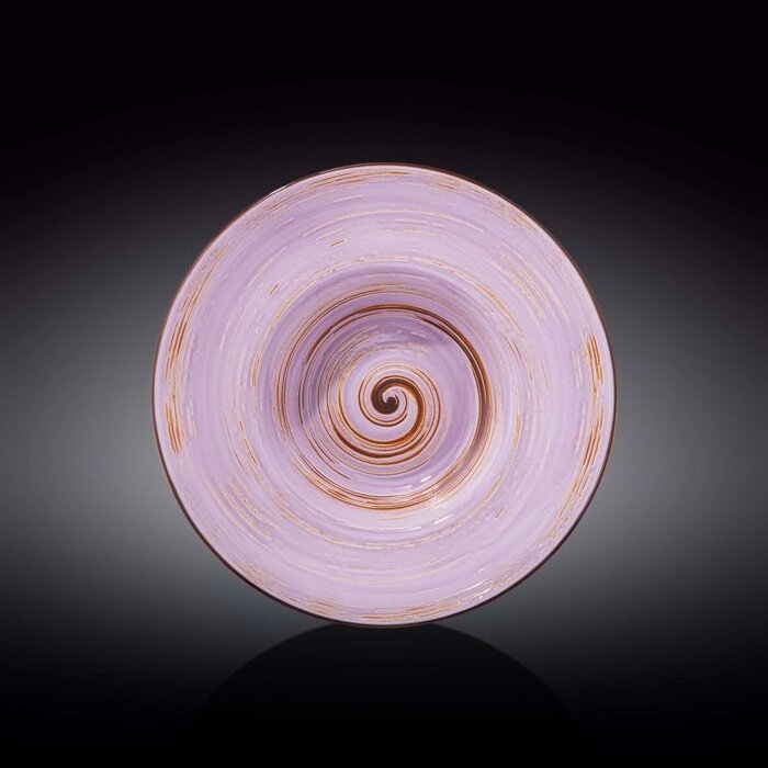 Тарелка глубокая Spiral, цвет лавандовый, d=25.5 см, 1.5 л от компании Интернет-гипермаркет «MALL24» - фото 1