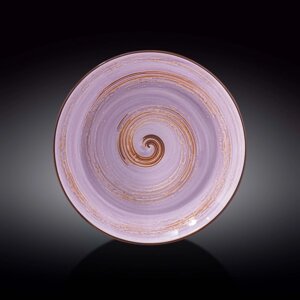 Тарелка глубокая Spiral, цвет лавандовый, d=28.5 см, 500 мл