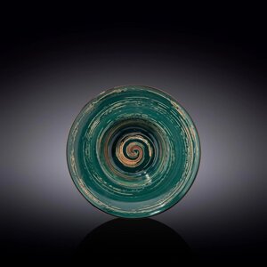 Тарелка глубокая Spiral, цвет зелёный, d=20 см, 800 мл