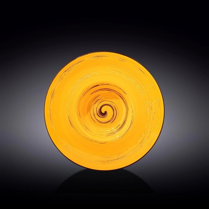 Тарелка глубокая Spiral, цвет жёлтый, d=24 см, 200 мл от компании Интернет-гипермаркет «MALL24» - фото 1