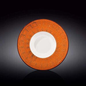 Тарелка глубокая Splach, цвет оранжевый, d=25.5 см, 1.5 л