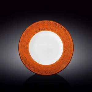 Тарелка глубокая Splach, цвет оранжевый, d=25.5 см, 350 мл