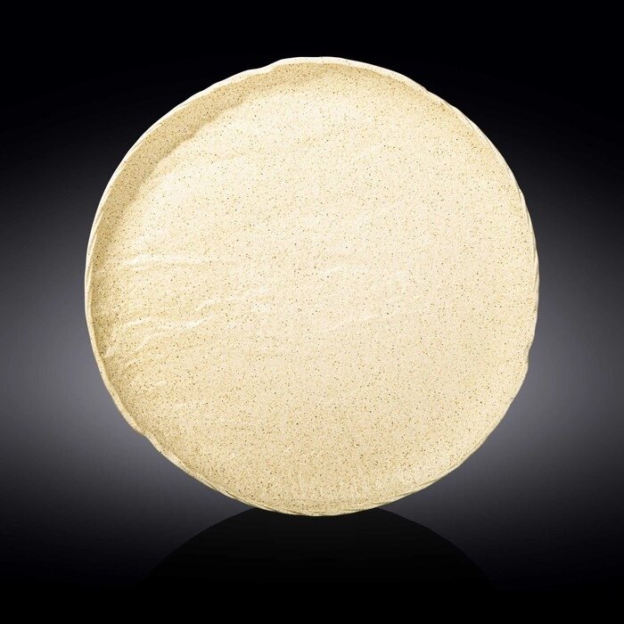 Тарелка круглая, цвет песочный, d=33 см от компании Интернет-гипермаркет «MALL24» - фото 1