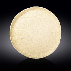 Тарелка круглая, цвет песочный, d=33 см