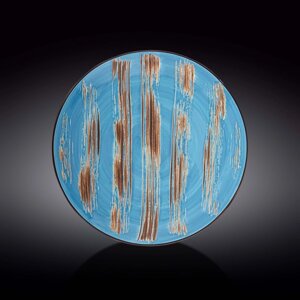 Тарелка круглая Scratch, цвет голубой, d=28 см