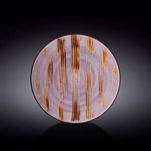 Тарелка круглая Scratch, цвет лавандовый, d=25.5 см