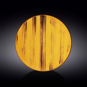 Тарелка круглая Scratch, цвет жёлтый, d=28 см