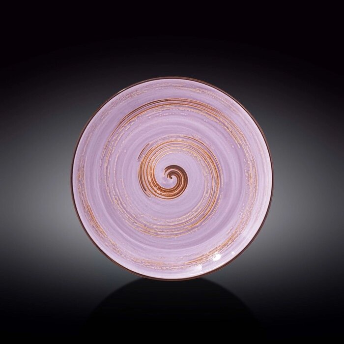 Тарелка круглая Spiral, цвет лавандовый, d=25.5 см от компании Интернет-гипермаркет «MALL24» - фото 1