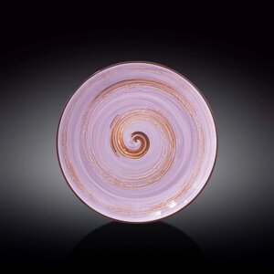 Тарелка круглая Spiral, цвет лавандовый, d=25.5 см