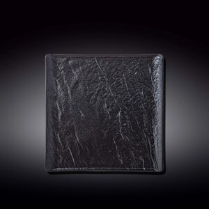 Тарелка квадратная, цвет черный сланец, 21.5х21.5 см