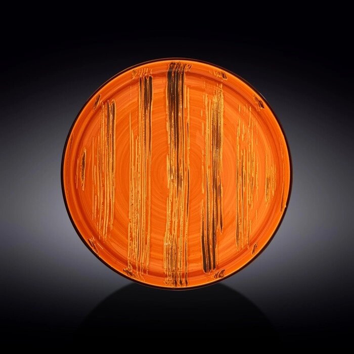 Тарелка Scratch, цвет оранжевый, d=28 см от компании Интернет-гипермаркет «MALL24» - фото 1