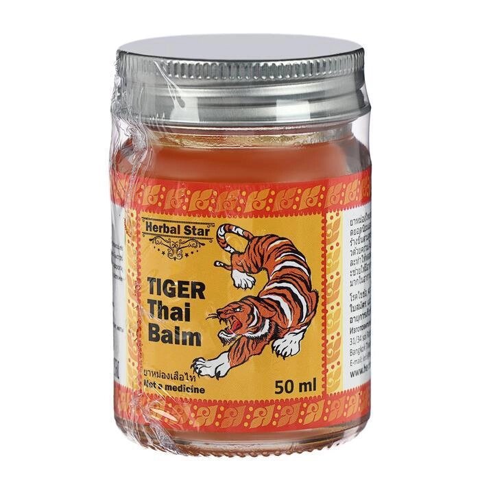 Тайский бальзам Herbal Star "Тигр", при болях в мышцах и суставах, от укусов насекомых, 50 мл от компании Интернет-гипермаркет «MALL24» - фото 1