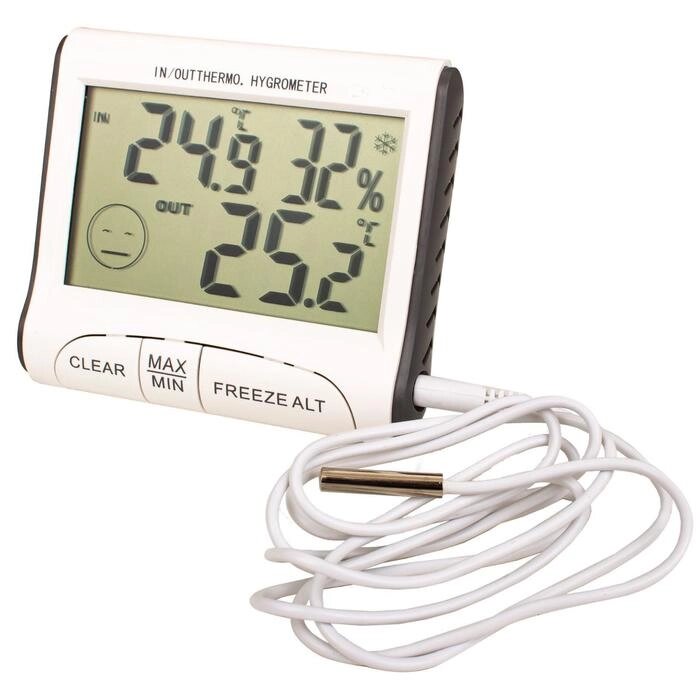 Термогигрометр цифровой с выносным датчиком от компании Интернет-гипермаркет «MALL24» - фото 1