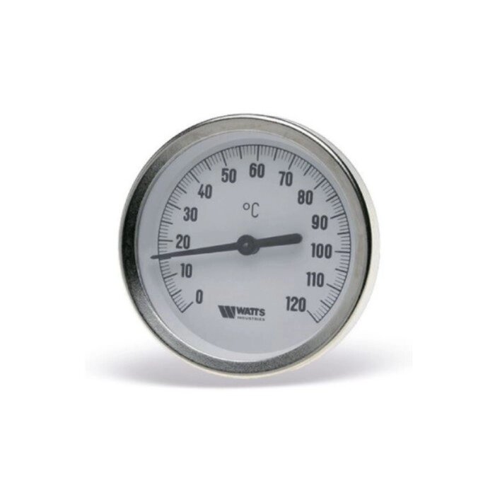 Термометр Watts 10005931, биметаллический, с погружной гильзой 80 мм 1/2", штуцер 50 мм от компании Интернет-гипермаркет «MALL24» - фото 1