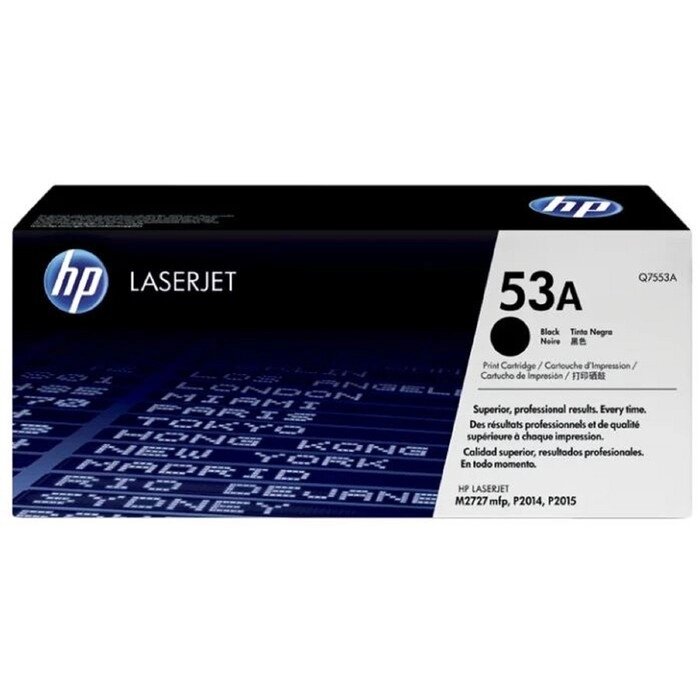 Тонер Картридж HP 53A Q7553A черный для HP LJ P2015 (3000стр.) от компании Интернет-гипермаркет «MALL24» - фото 1