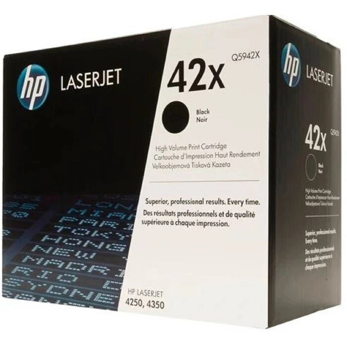 Тонер Картридж HP Q5942X черный для HP LJ 4250/4350 (20000стр.) от компании Интернет-гипермаркет «MALL24» - фото 1