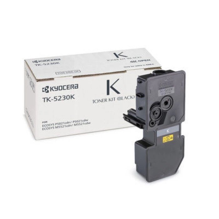 Тонер Картридж Kyocera 1T02R90NL0 TK-5230K черный для Kyocera P5021cdn/cdw, M5521cdn/cdw от компании Интернет-гипермаркет «MALL24» - фото 1