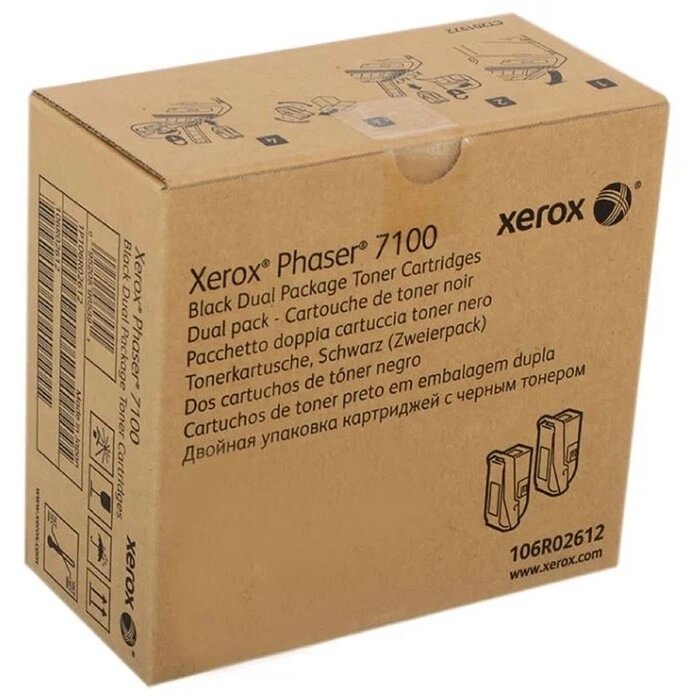 Тонер Картридж Xerox 106R02612 черный для Xerox Ph 7100 (10000стр.) от компании Интернет-гипермаркет «MALL24» - фото 1