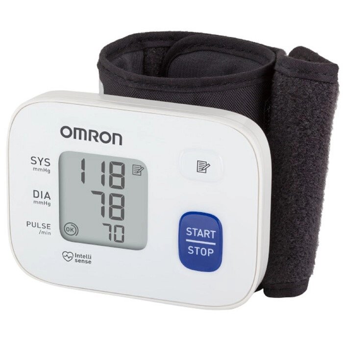 Тонометр на запястье OMRON RS1 HEM-6120-RU, автоматический, манжета 13.5-21.5, 2хААА от компании Интернет-гипермаркет «MALL24» - фото 1