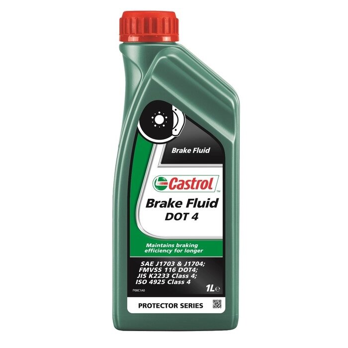 Тормозная жидкость Castrol Brake Fluid DOT 4, 1 л от компании Интернет-гипермаркет «MALL24» - фото 1