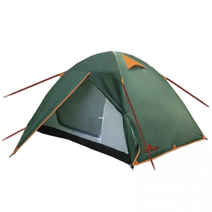 Totem палатка Trek 2 (V2), цвет зелёный от компании Интернет-гипермаркет «MALL24» - фото 1