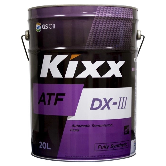 Трансмиссионная жидкость Kixx ATF DX-III, 20 л от компании Интернет-гипермаркет «MALL24» - фото 1