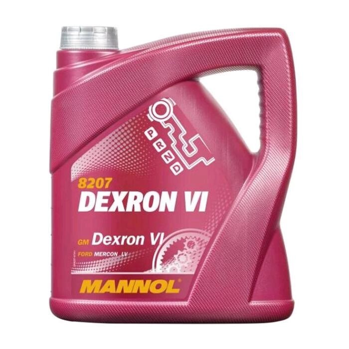 Трансмиссионное масло MANNOL, для акпп, "ATF Dexron VI", 4 л от компании Интернет-гипермаркет «MALL24» - фото 1