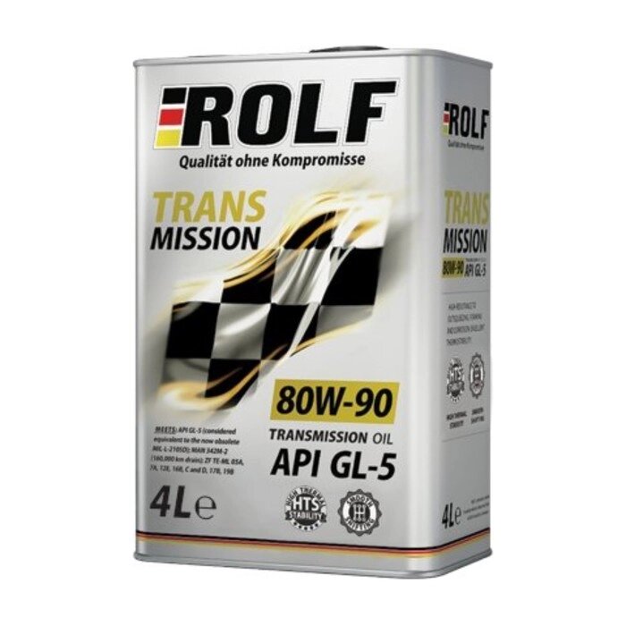Трансмиссионное масло Rolf 80W-90 API GL-5 минеральное, 4 л от компании Интернет-гипермаркет «MALL24» - фото 1