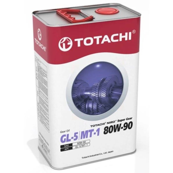 Трансмиссионное масло Totachi NIRO Super Gear GL-5/MT-1 80W-90, минеральное, 3.47 кг, 4 л от компании Интернет-гипермаркет «MALL24» - фото 1