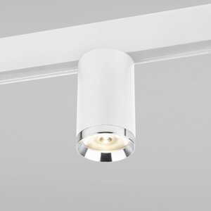 Трековый светильник Elektrostandard, Slim Magnetic, 65х65х160 мм, 10Вт, LED, 1100Лм, 4200К, цвет белый, серебро