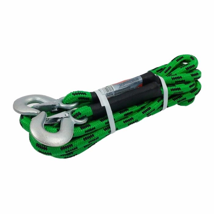 Трос альпинистский Сервис Ключ, суперусиленный, 6 т, 5 м, 2 крюка от компании Интернет-гипермаркет «MALL24» - фото 1