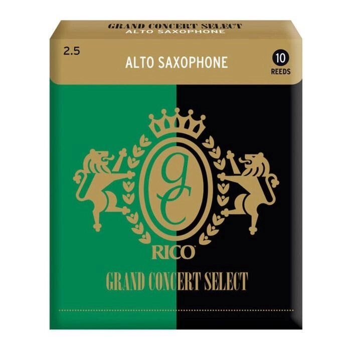 Трости для саксофона альт Rico RGC10ASX250 Grand Concert Select  размер 2.5, 10шт от компании Интернет-гипермаркет «MALL24» - фото 1