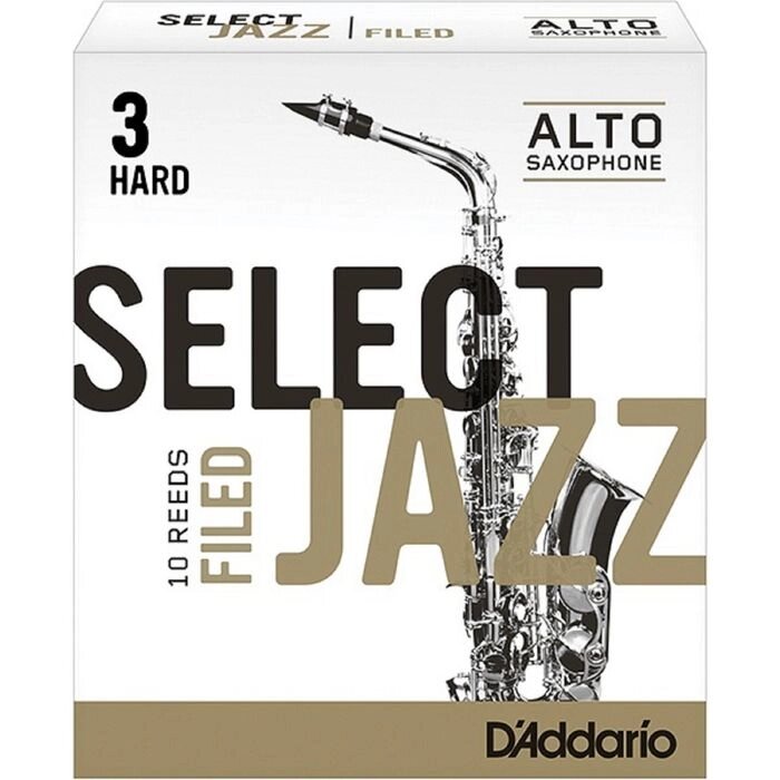 Трости для саксофона альт Rico RSF10ASX3H Select Jazz, размер 3, жесткие (Hard), 10шт от компании Интернет-гипермаркет «MALL24» - фото 1