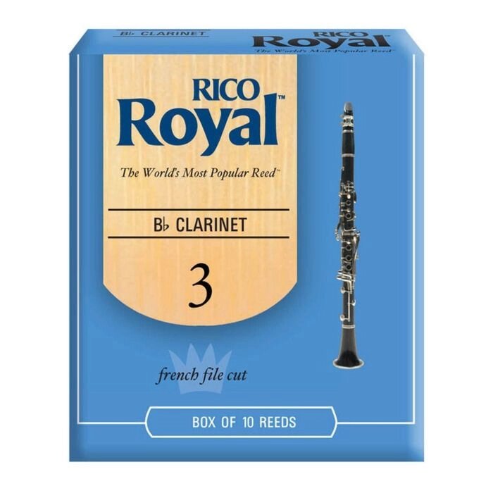 Трости Rico RCB1030  Royal  для кларнета Вb, размер 3.0, 10шт от компании Интернет-гипермаркет «MALL24» - фото 1