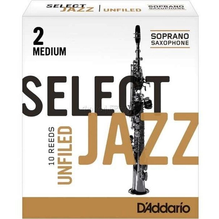 Трости Rico RRS10SSX2M Select Jazz Unfiled для саксофона сопрано, размер 2 (Medium), 10шт от компании Интернет-гипермаркет «MALL24» - фото 1