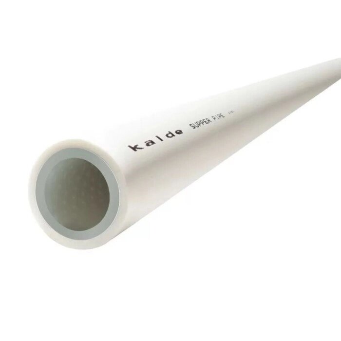 Труба полипропиленовая Kalde, армированная алюминием, d=32 мм, PN 25, 4 м, белая от компании Интернет-гипермаркет «MALL24» - фото 1